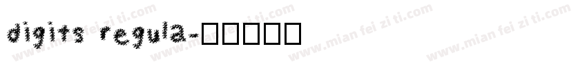 digits regula字体转换